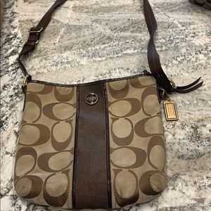Signature Used COACH purse with shoulder strap